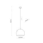 ZOE Beige Mid-Century Modern Pendant Light