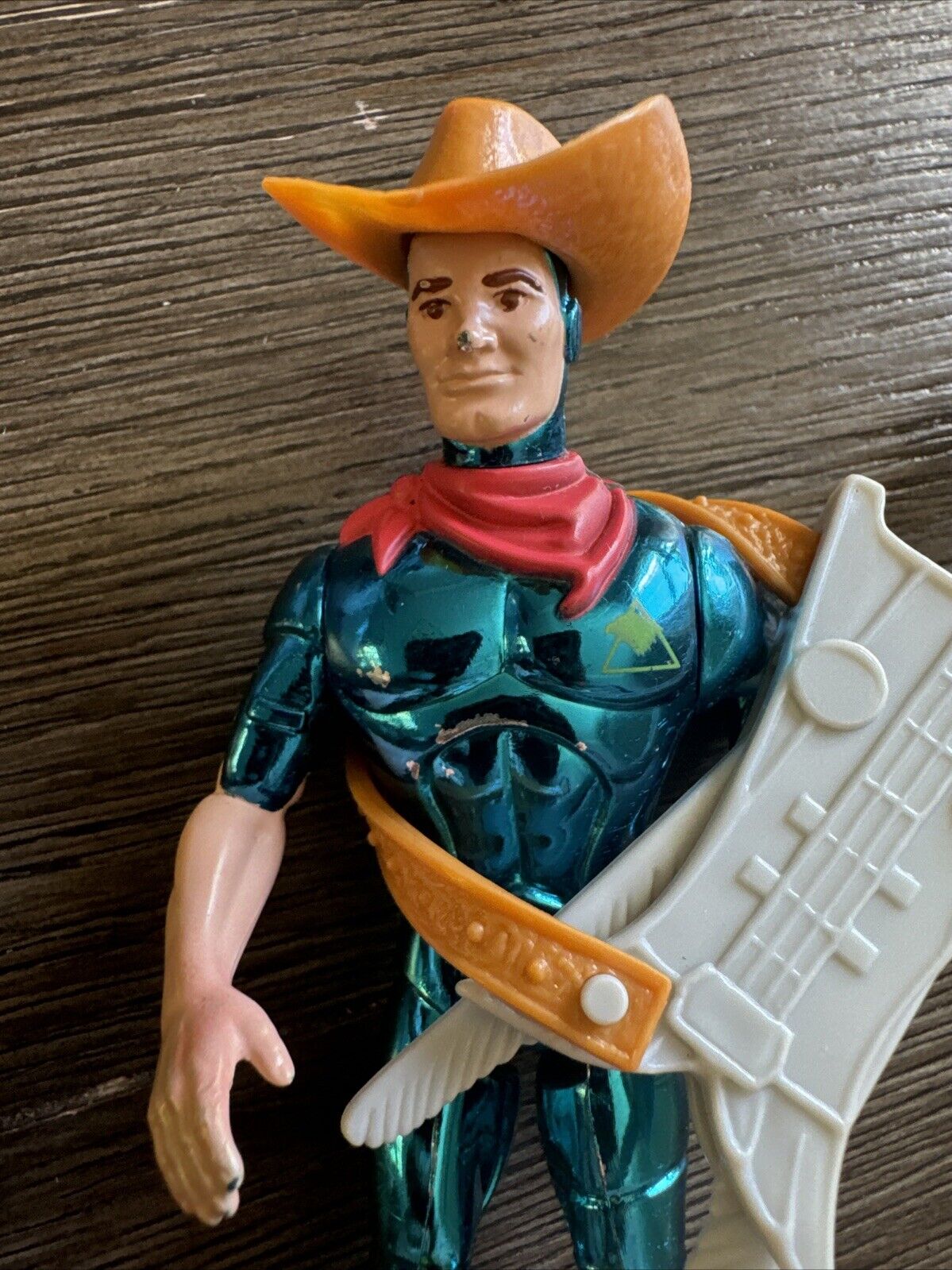 Silverhawks Bluegrass w Sideman Guitar 1986 Telepix Kenner Vintage Action Figure