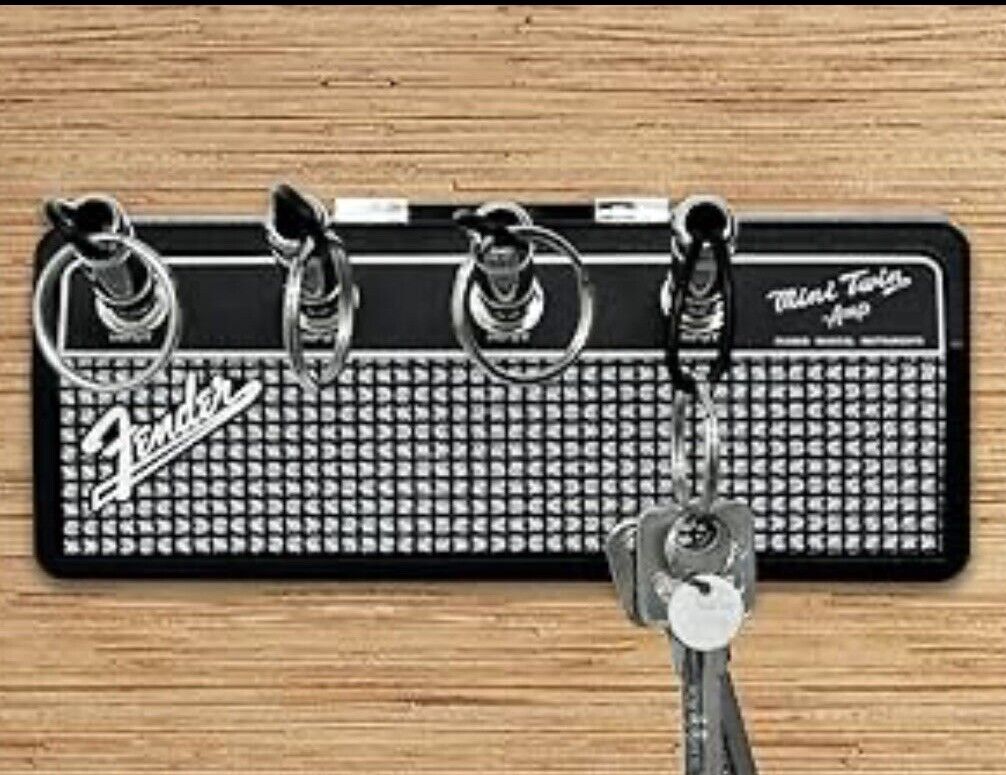 2pk Wall Mount Key Holder Music Guitar Amp Key Hanger Storage Jack Rack