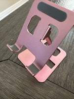 Rose Gold Portable Aluminum Alloy Adjustable Tablet Stand Desktop For Ipad