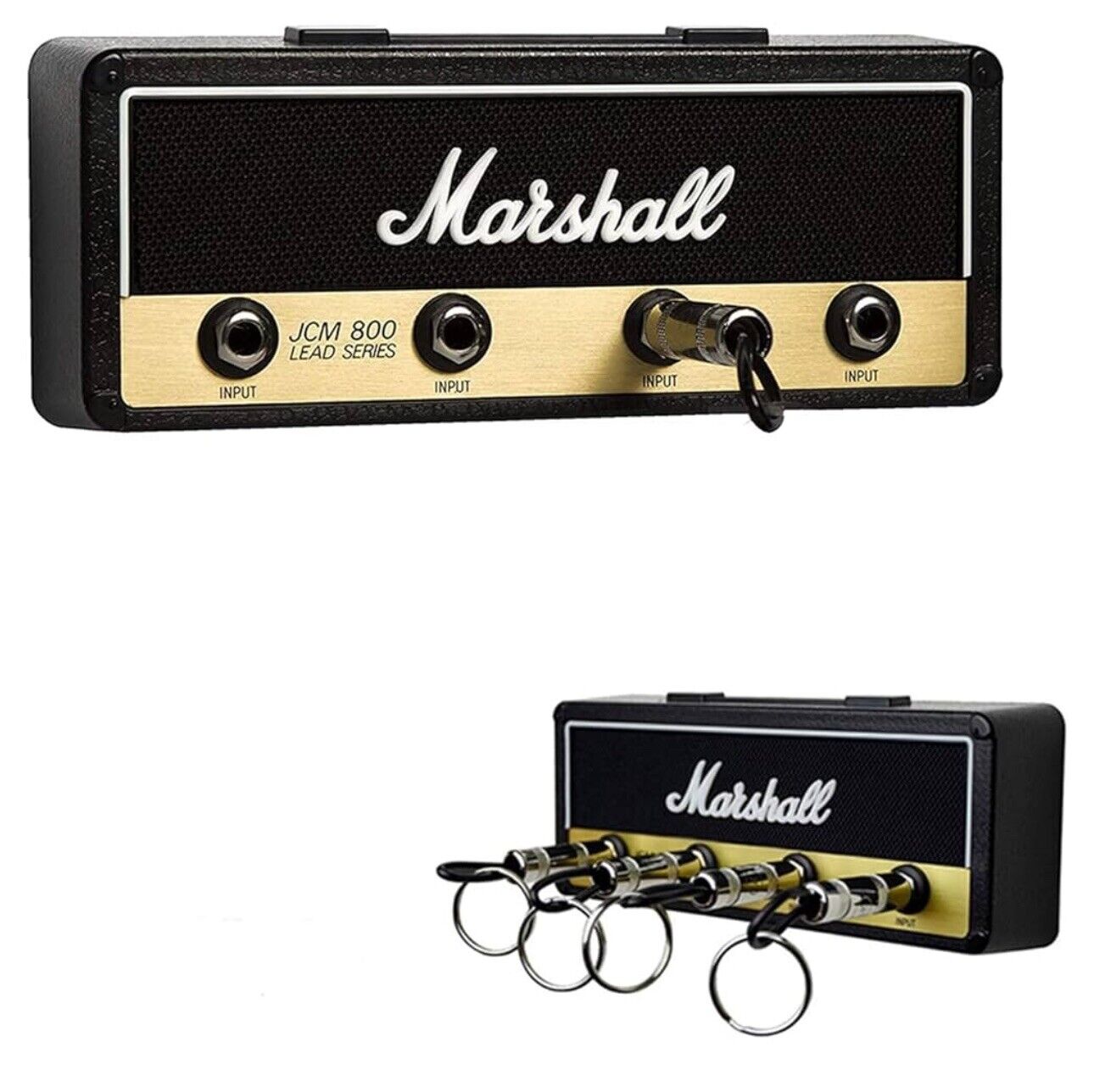 2pk Wall Mount Key Holder Music Guitar Amp Key Hanger Storage Jack Rack