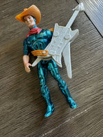 Silverhawks Bluegrass w Sideman Guitar 1986 Telepix Kenner Vintage Action Figure