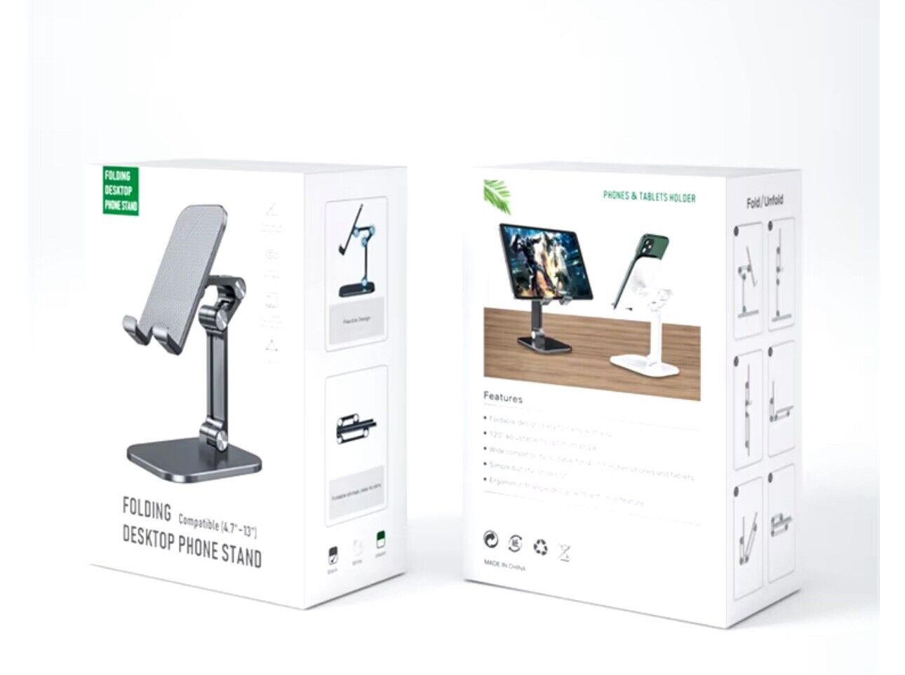 Universal Folding Desktop Mobile Phone Stand For Mobile Phone and Tablets