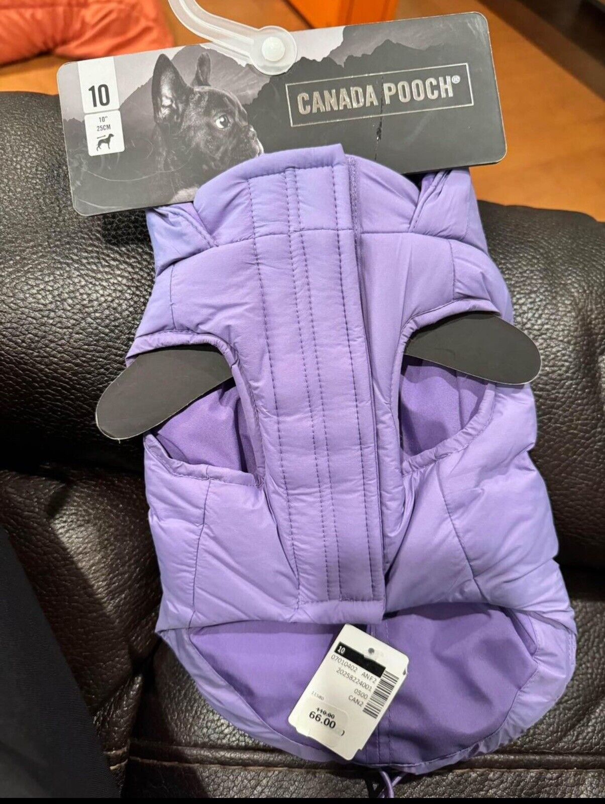 Canada Pooch Dog Light purple Winter Jacket Size 10