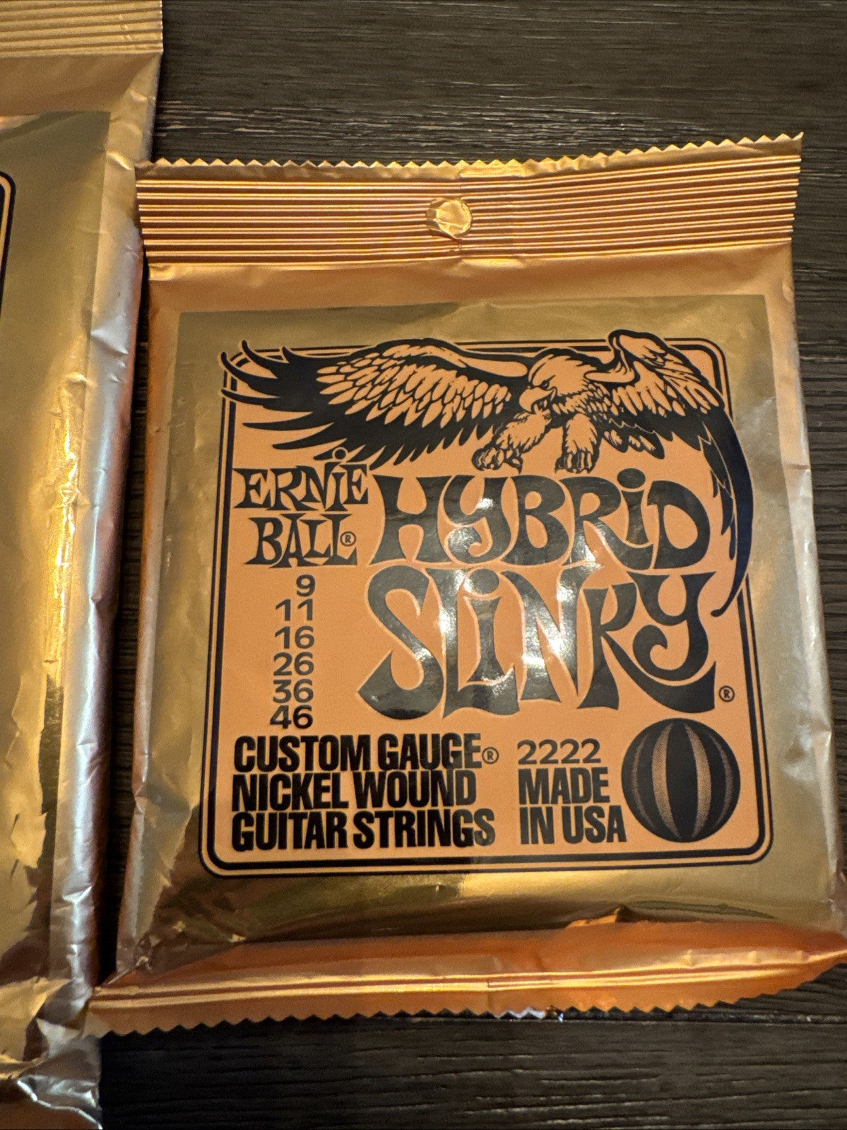 Ernie Ball 2833 Hybrid Slinky Bass Guitar Strings 45 105 Orange - guitar Set