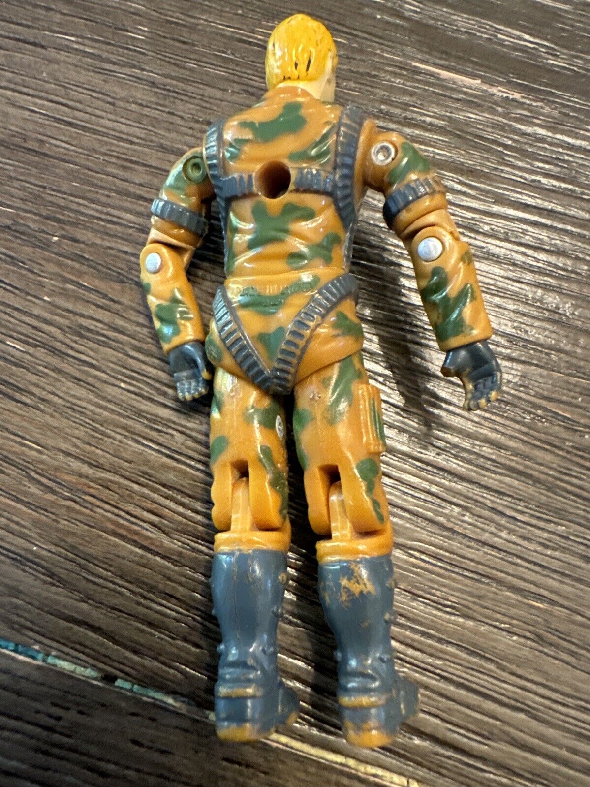 Vtg. 1990 V1 Freefall GI Joe 3.75” Hasbro Action Figure ARAH (chipped crotch)