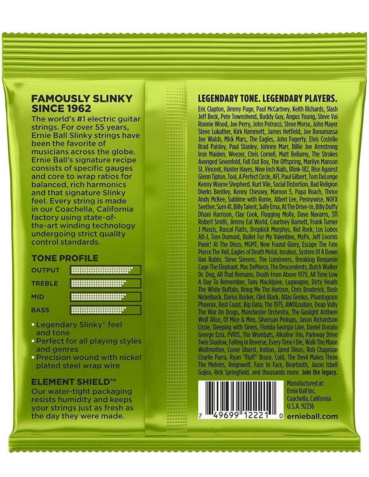 Ernie Ball Electric Guitar Strings - Regular Slinky Nickel Wound 10-46 - 2 Pack
