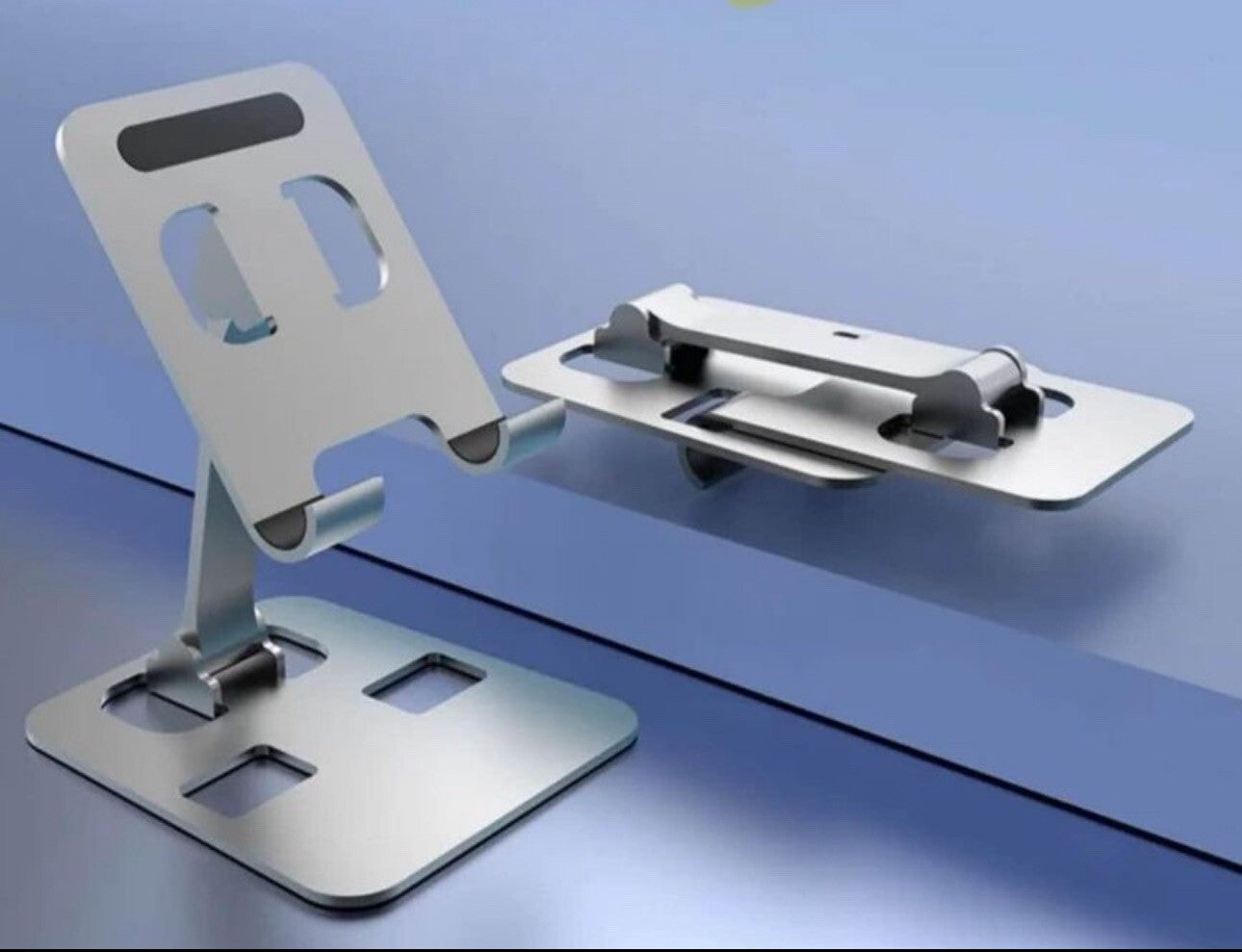 Portable Aluminum Alloy Adjustable Tablet Stand Desktop For Ipad-Silver