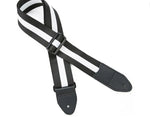 Guitar strap black & white