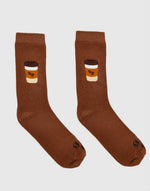 NEW-3D socks Coffee