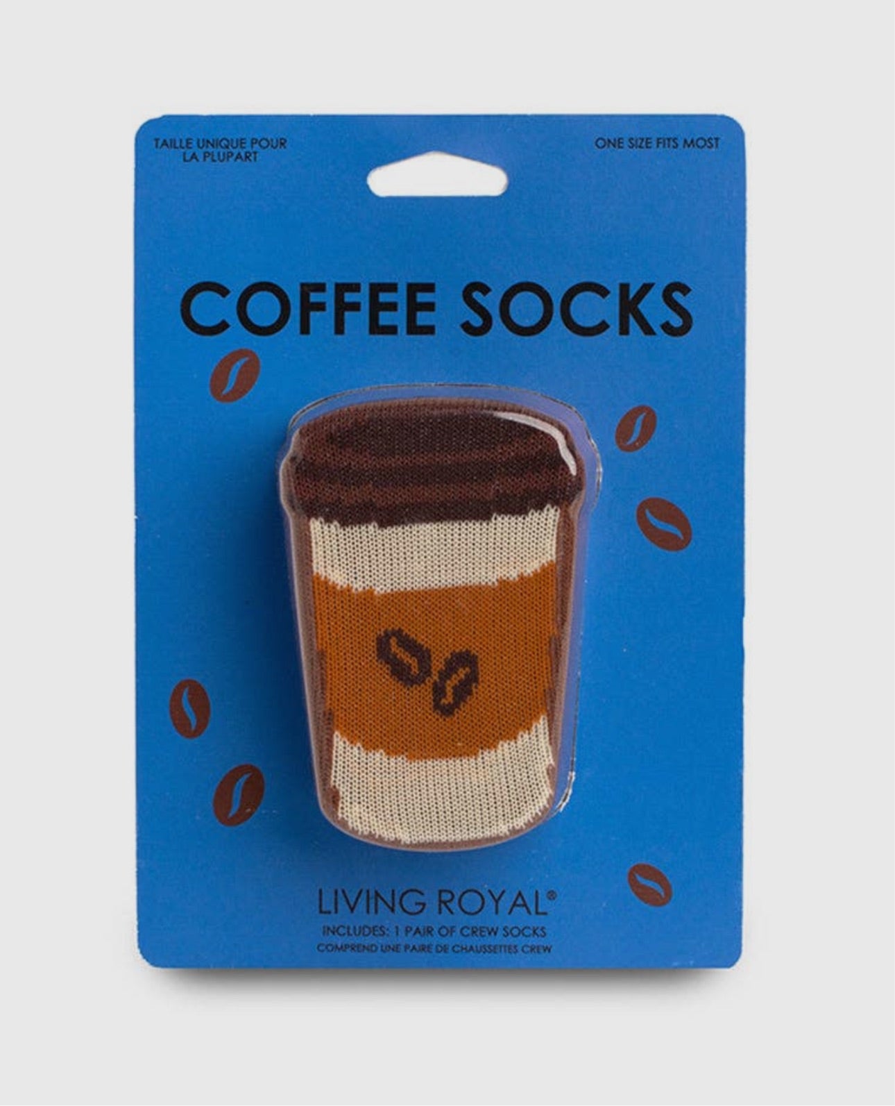 NEW-3D socks Coffee