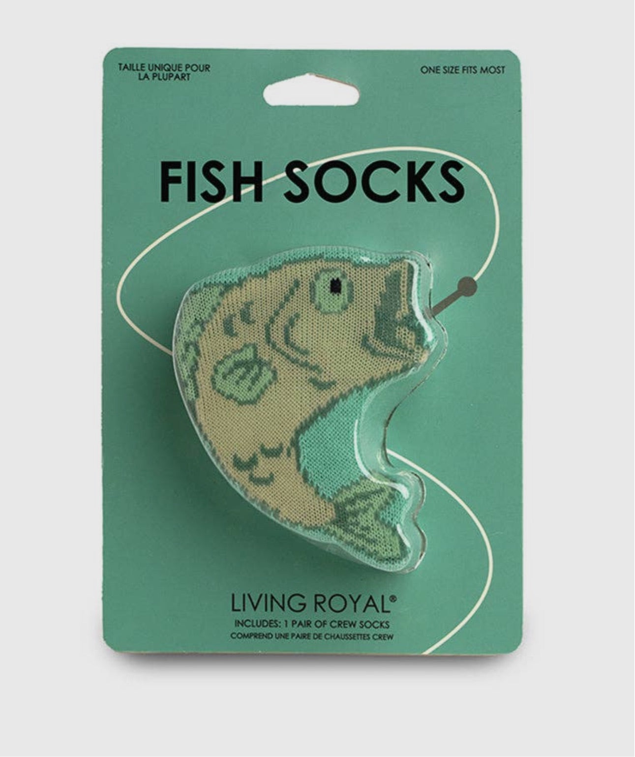 NEW-3D socks Fish