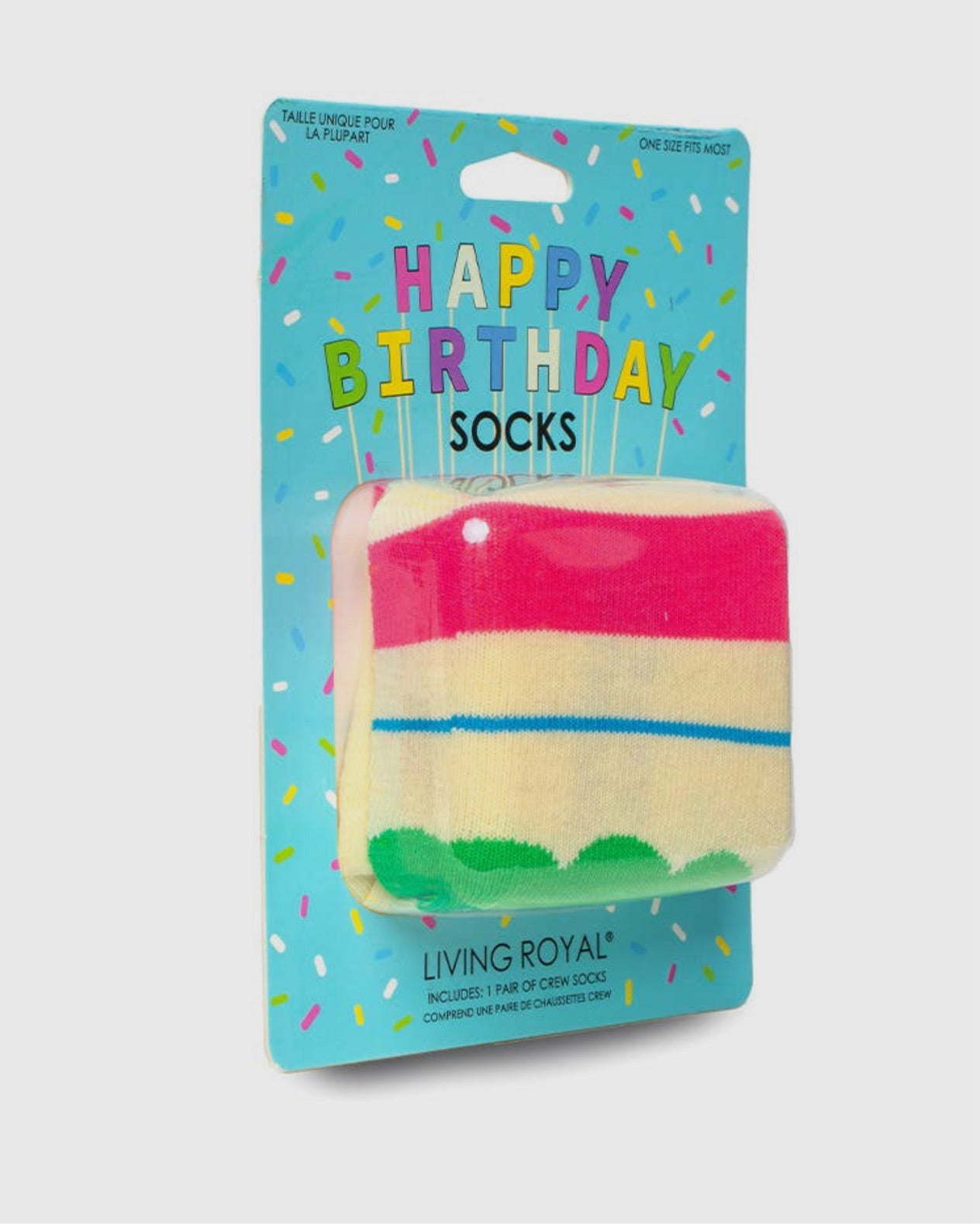 NEW-Happy Birthday 3D socks