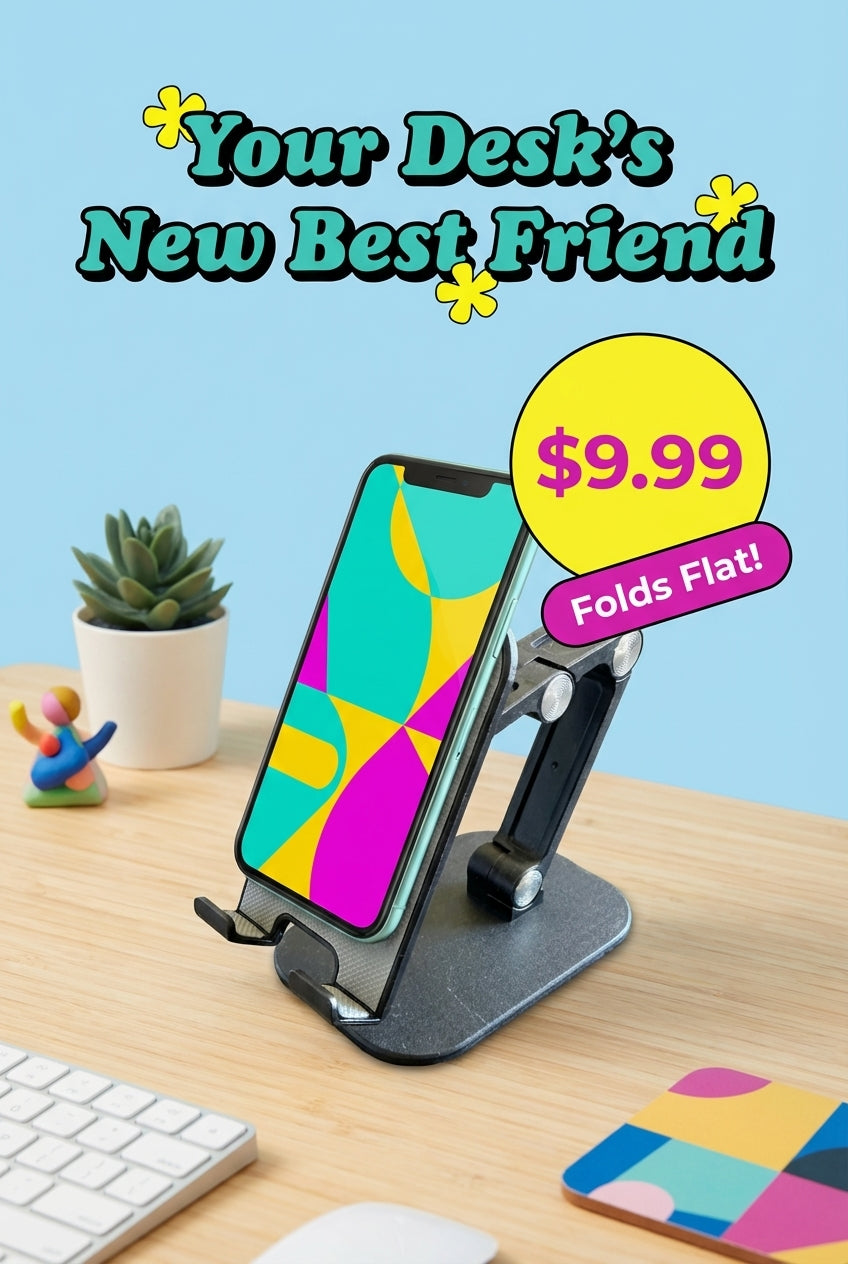 Universal Folding Desktop Mobile Phone Stand For Mobile Phone and Tablets