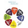 Guitar Picks,40 Pack Guitar Plectrums for Your Electric Acoustic or Bass Guitar Plectrum Pick Including 0.58mm 0.71mm 0.81mm 0.96mm 1.2mm 1.5mm