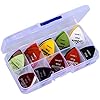 Guitar Picks,40 Pack Guitar Plectrums for Your Electric Acoustic or Bass Guitar Plectrum Pick Including 0.58mm 0.71mm 0.81mm 0.96mm 1.2mm 1.5mm
