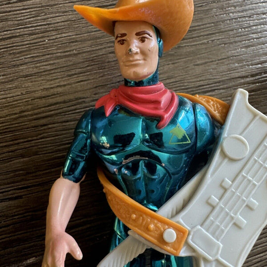 Silverhawks Bluegrass w Sideman Guitar 1986 Telepix Kenner Vintage Action Figure