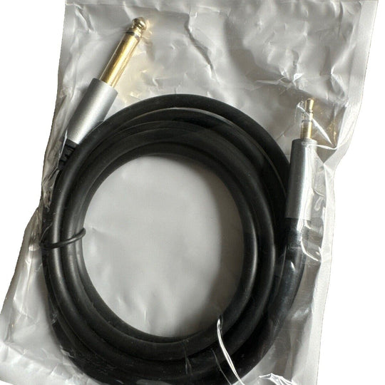 Black 3.5mm Male to 6.35mm 1/4 inch Male Cable Stereo Headphone Adapter Wire