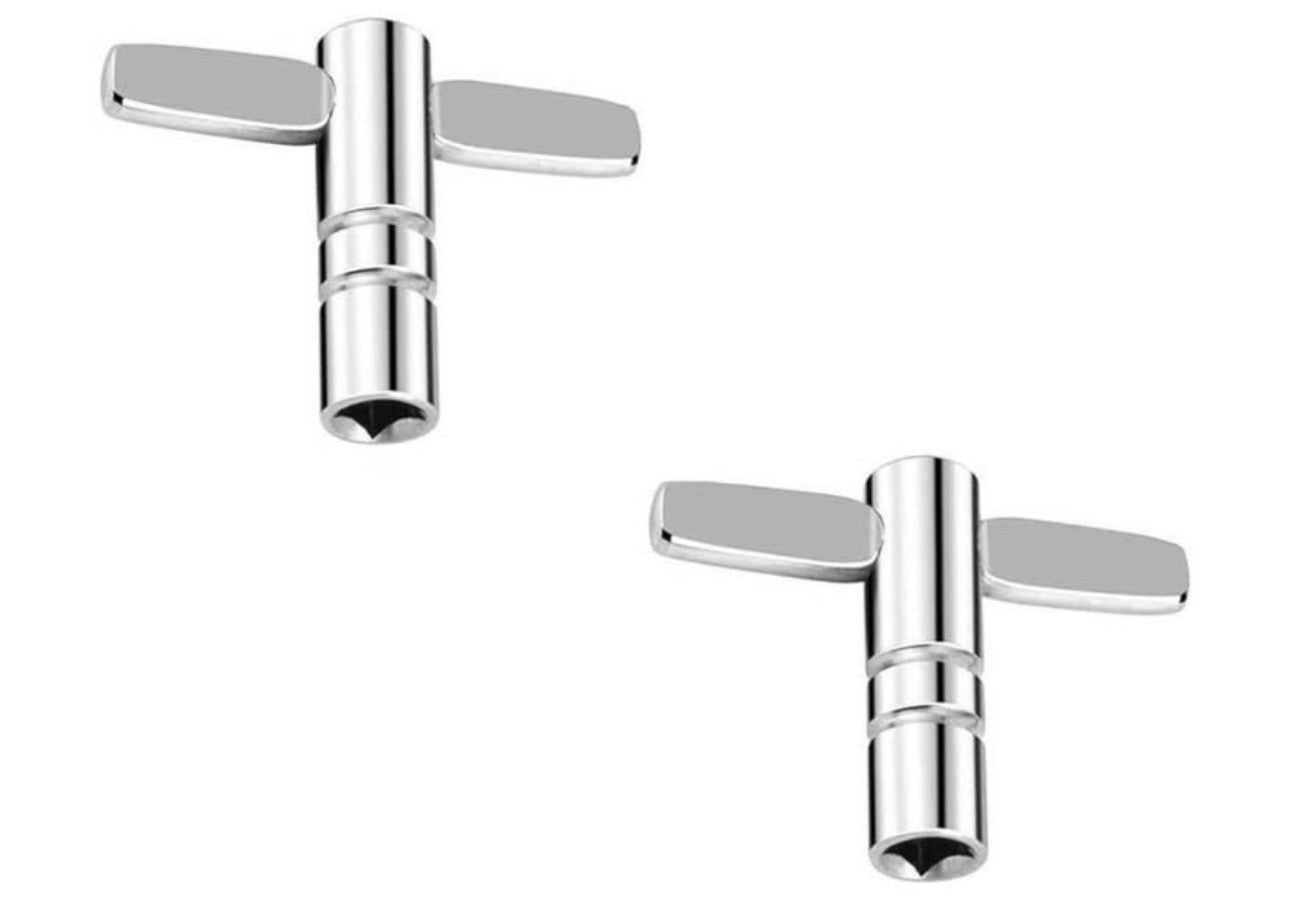Standard Drum Keys with a Continuous Motion Speed Drum Key, Steel - 2 Pack