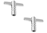 Standard Drum Keys with a Continuous Motion Speed Drum Key, Steel - 2 Pack