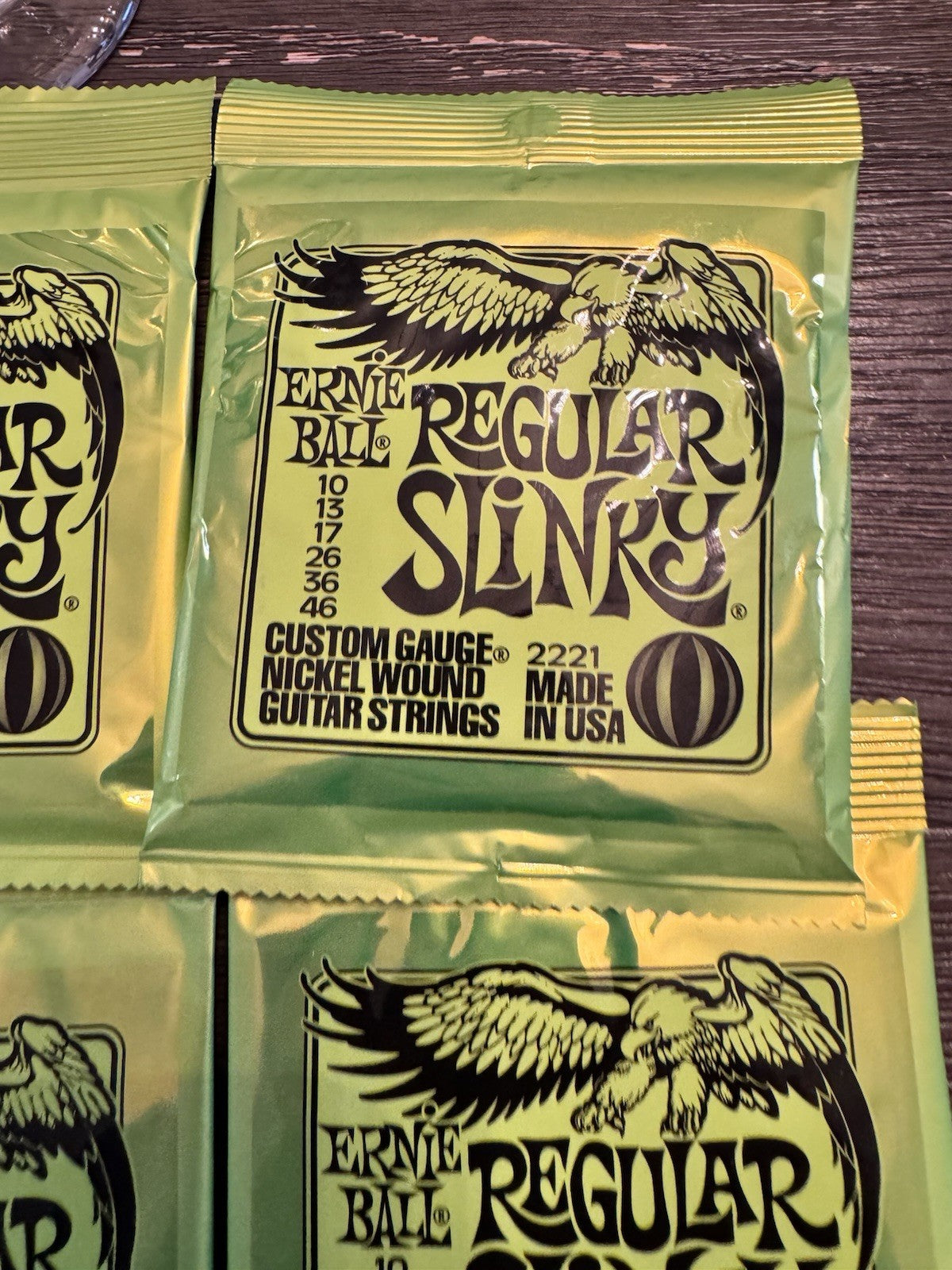 4pack Ernie Ball 7-String Regular Slinky Nickel Electric Guitar Strings - 2621