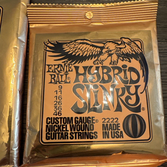 Ernie Ball 2833 Hybrid Slinky Bass Guitar Strings 45 105 Orange - guitar Set