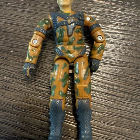 Vtg. 1990 V1 Freefall GI Joe 3.75” Hasbro Action Figure ARAH (chipped crotch)