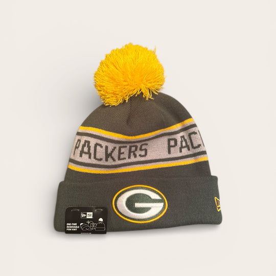 New Era Football Logo Knit Beanie Winter Pom Hat Cap NWT