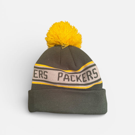 New Era Football Logo Knit Beanie Winter Pom Hat Cap NWT