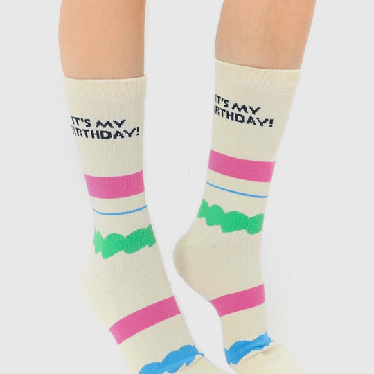 NOUVEAU-Chaussettes 3D Joyeux Anniversaire