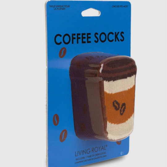 NOUVEAU-Chaussettes 3D Café