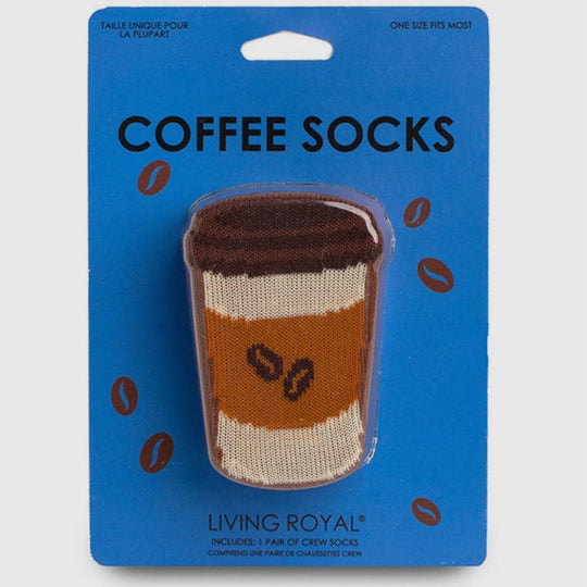 NOUVEAU-Chaussettes 3D Café