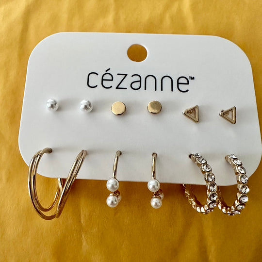 NEW - Fashion Jewelry / Cezanne 6 pair set